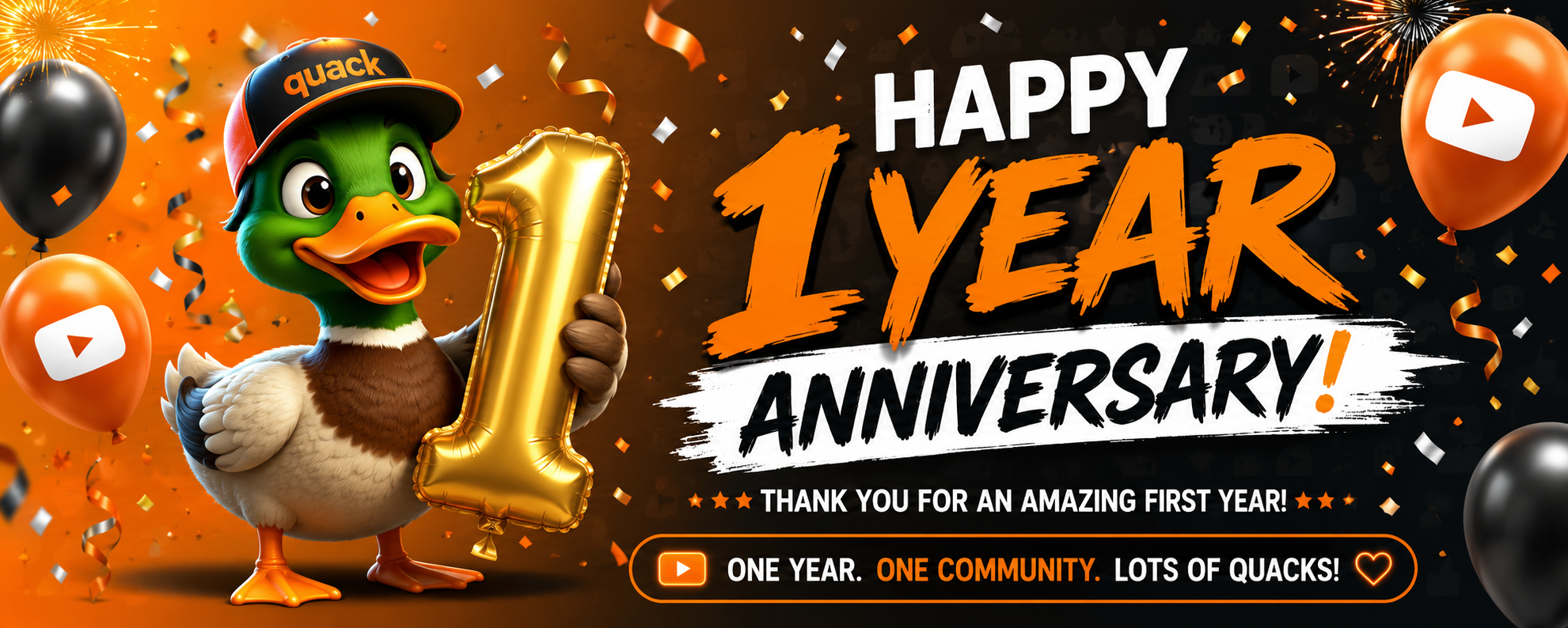 Happy 1 Year Anniversary — thank you for an amazing first year!